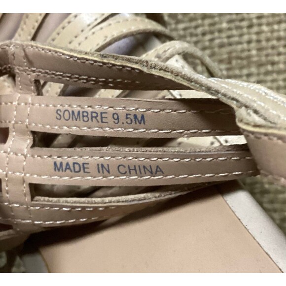 Franco Sarto Sombre Strappy Wedge Sandals Cork High Heels Women’s Size 9.5 - Picture 10 of 11